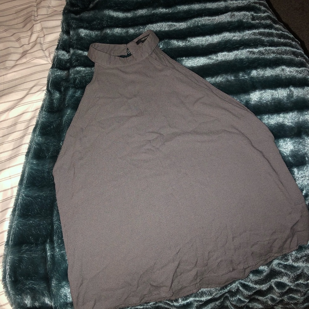 Grey halter top